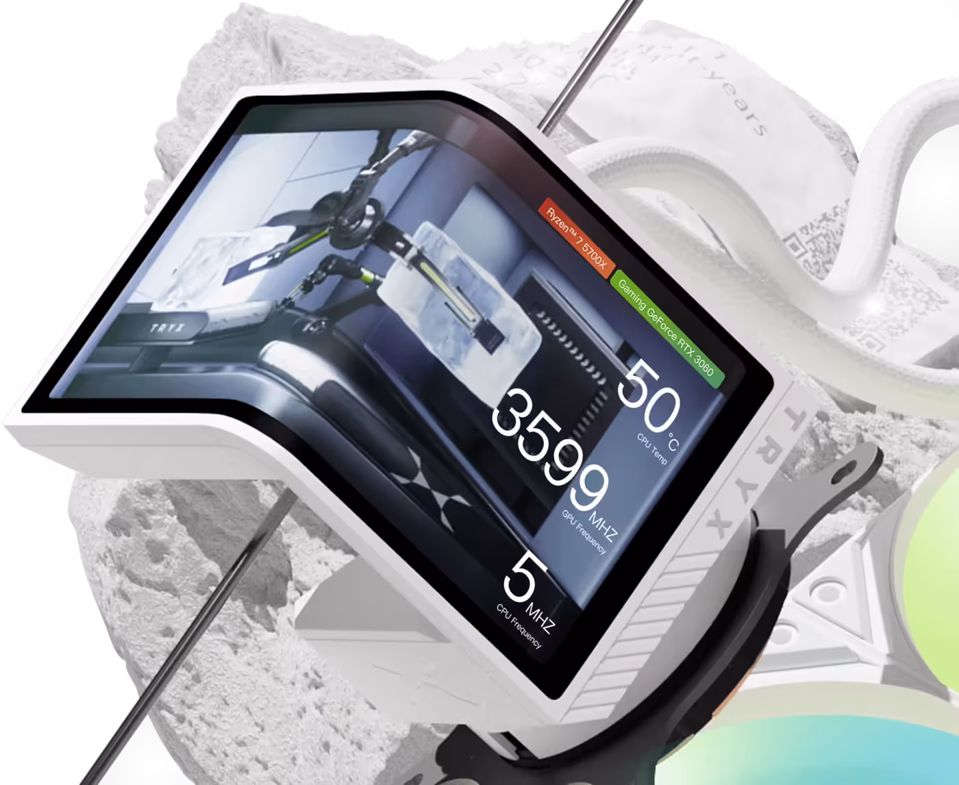 Advanced AMOLED curved display with wide viewing angles