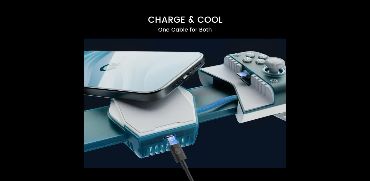 Micro switch triggers on the shoulder of the GameSir X3 Pro