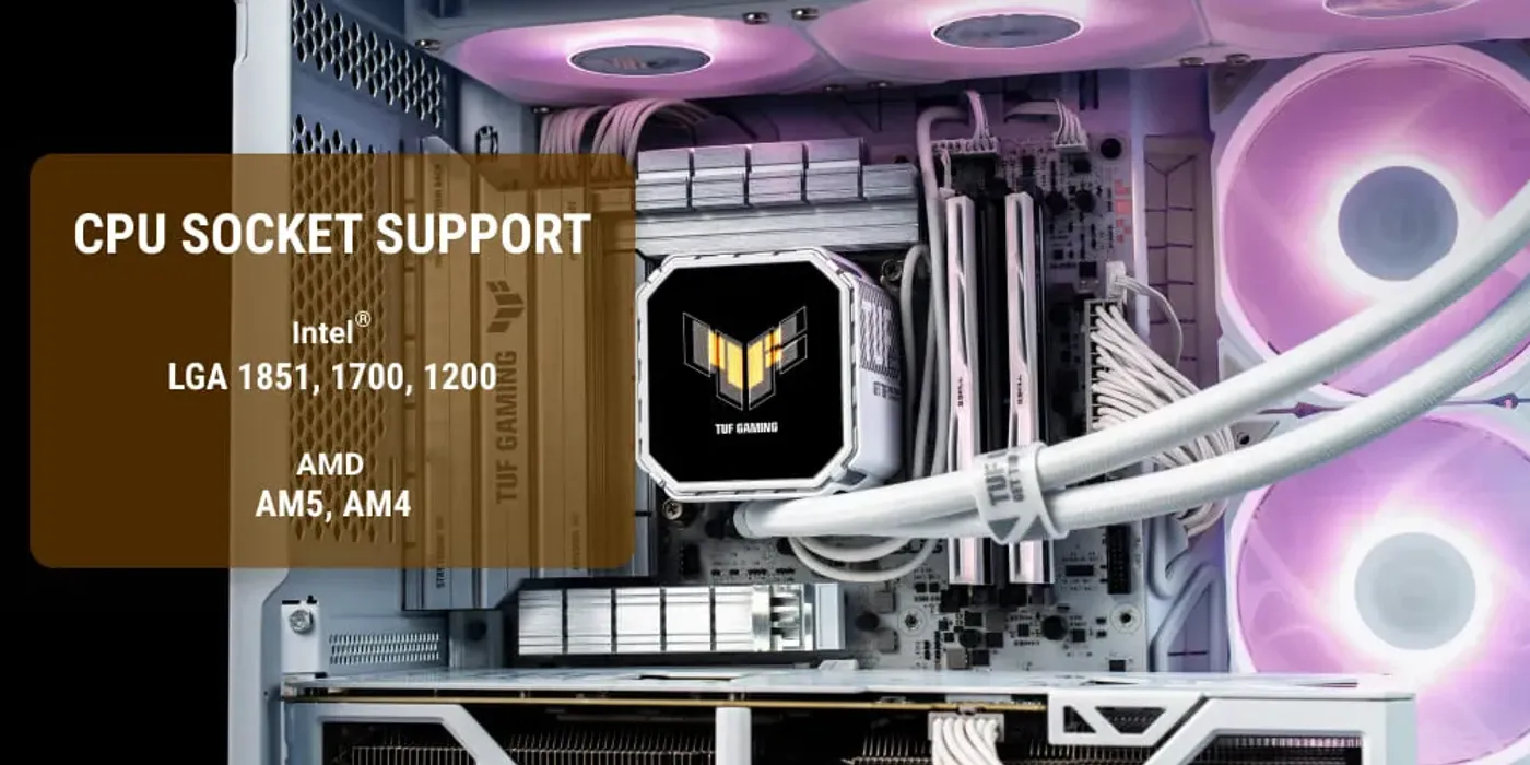 Compatibility graphic listing Intel® and AMD motherboard platforms