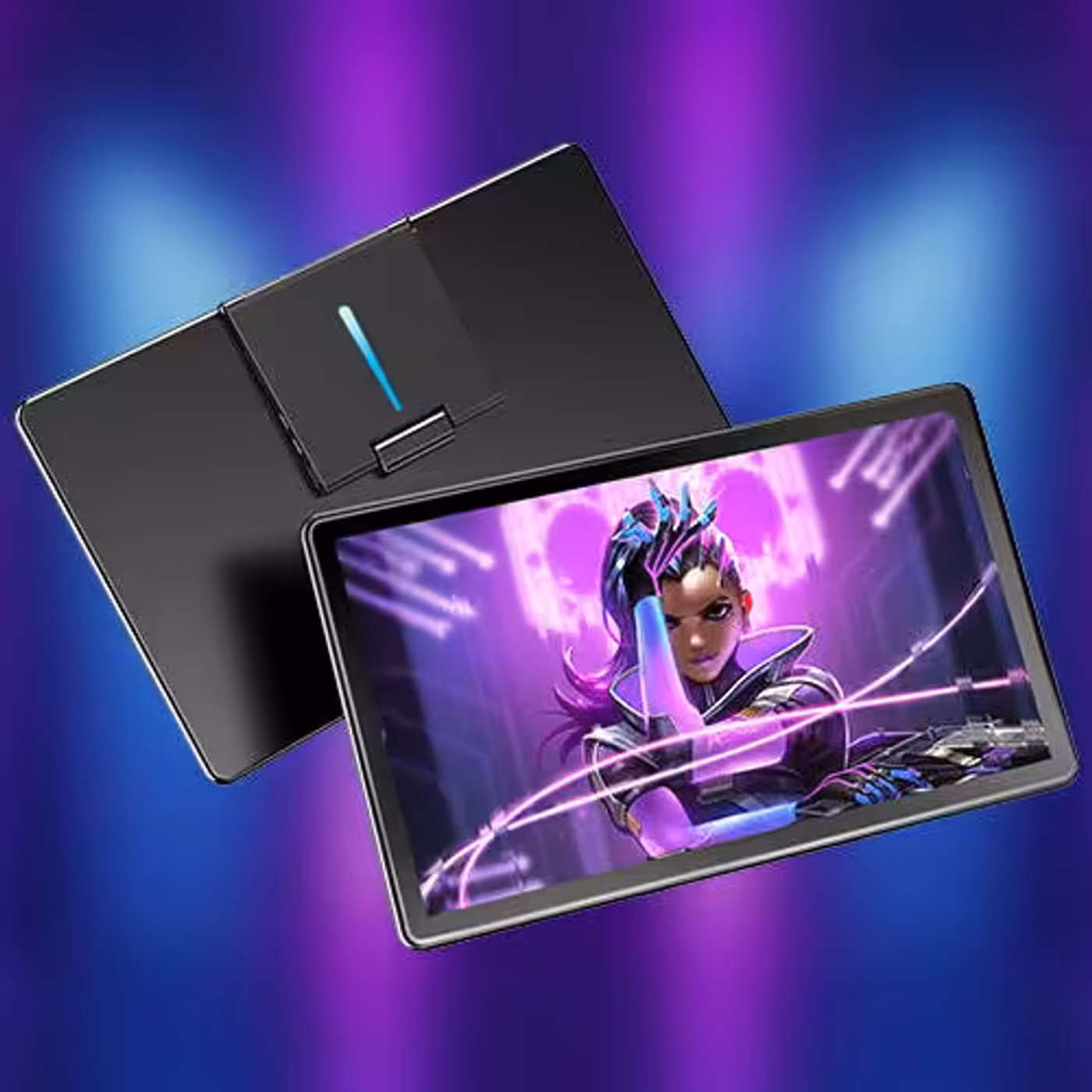 Portable monitor with customizable ambient RGB lighting modes