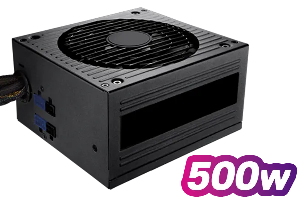 500W 80 PLUS Efficiency Power Supply - Included