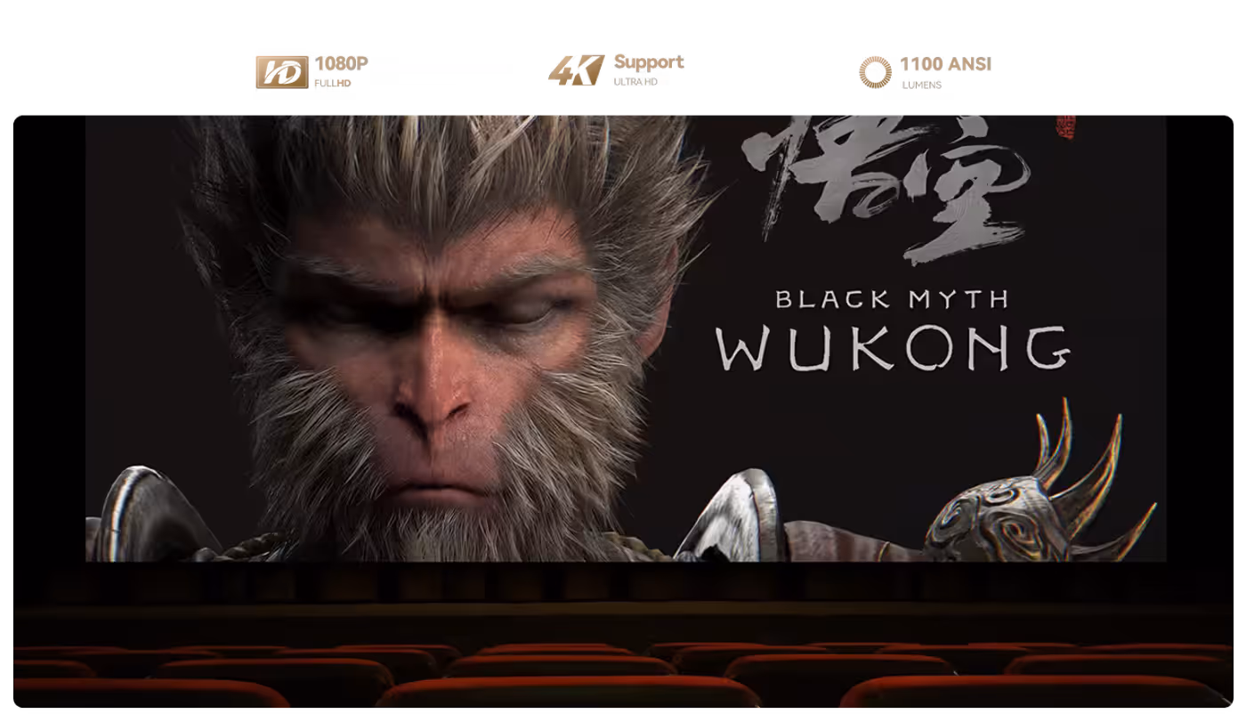 Immersive home theater setup delivering 4K visual experience
