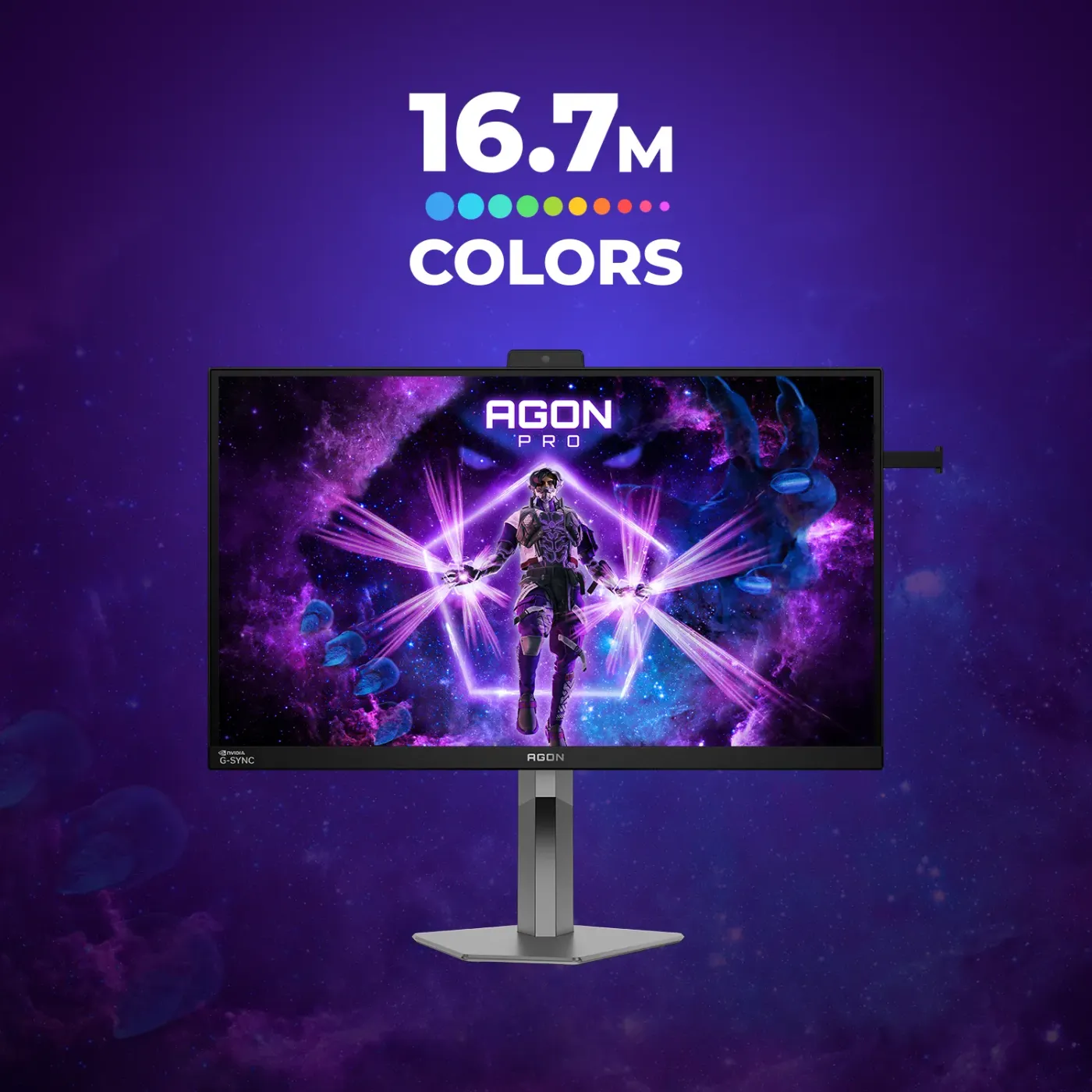 8-bit color depth displaying 16.7 million colors with consistent reproduction