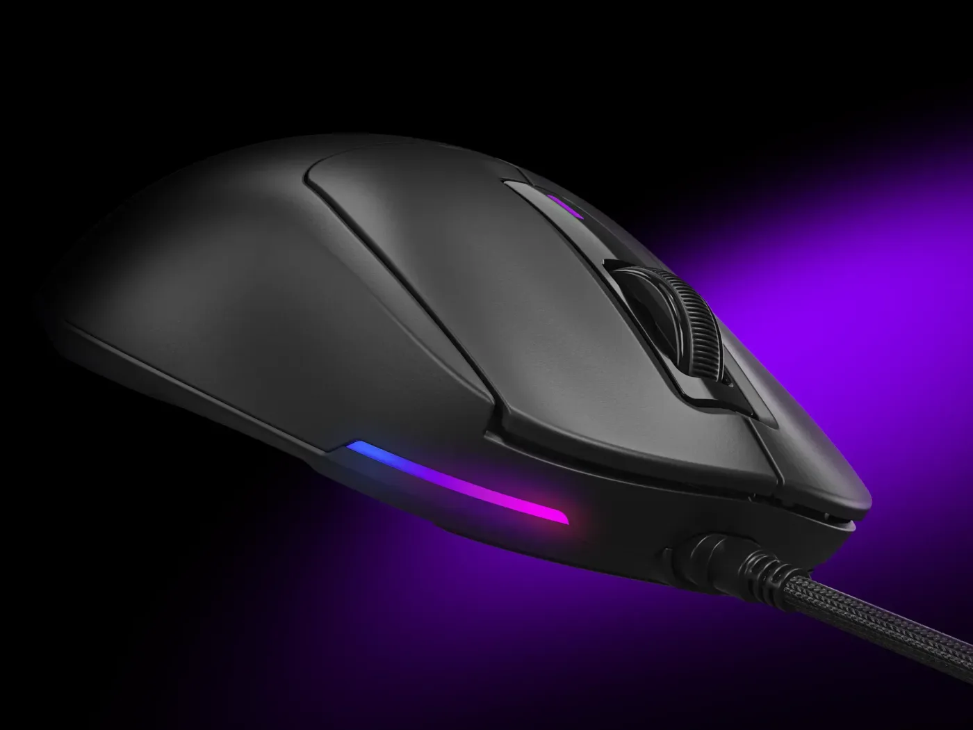 Gaming mouse with customizable RGB lighting effects