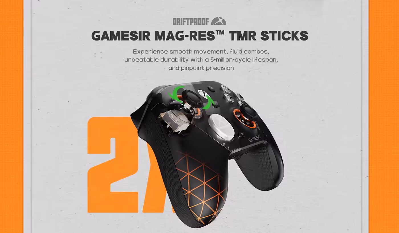 Hall Effect triggers and micro switch stops on the Zenless Zone Zero G7 Pro