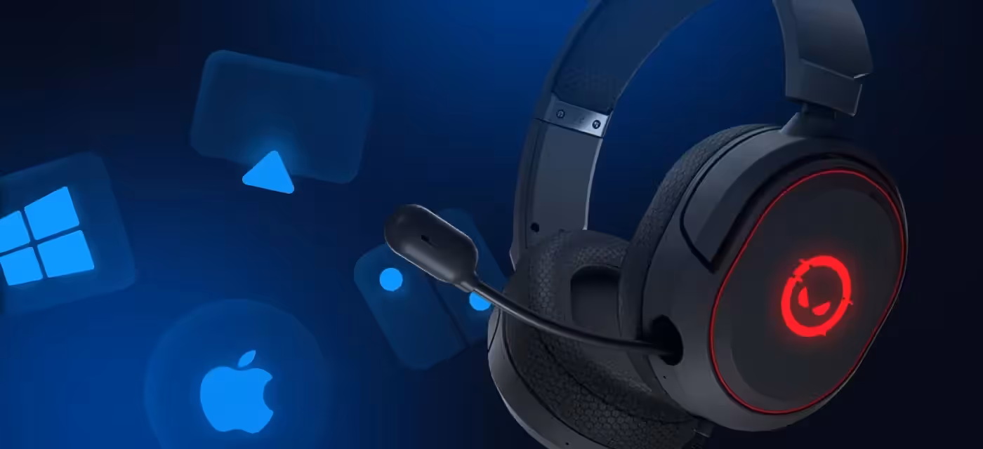 USB-A plug-and-play connection for Pro Kaya 460 gaming headset