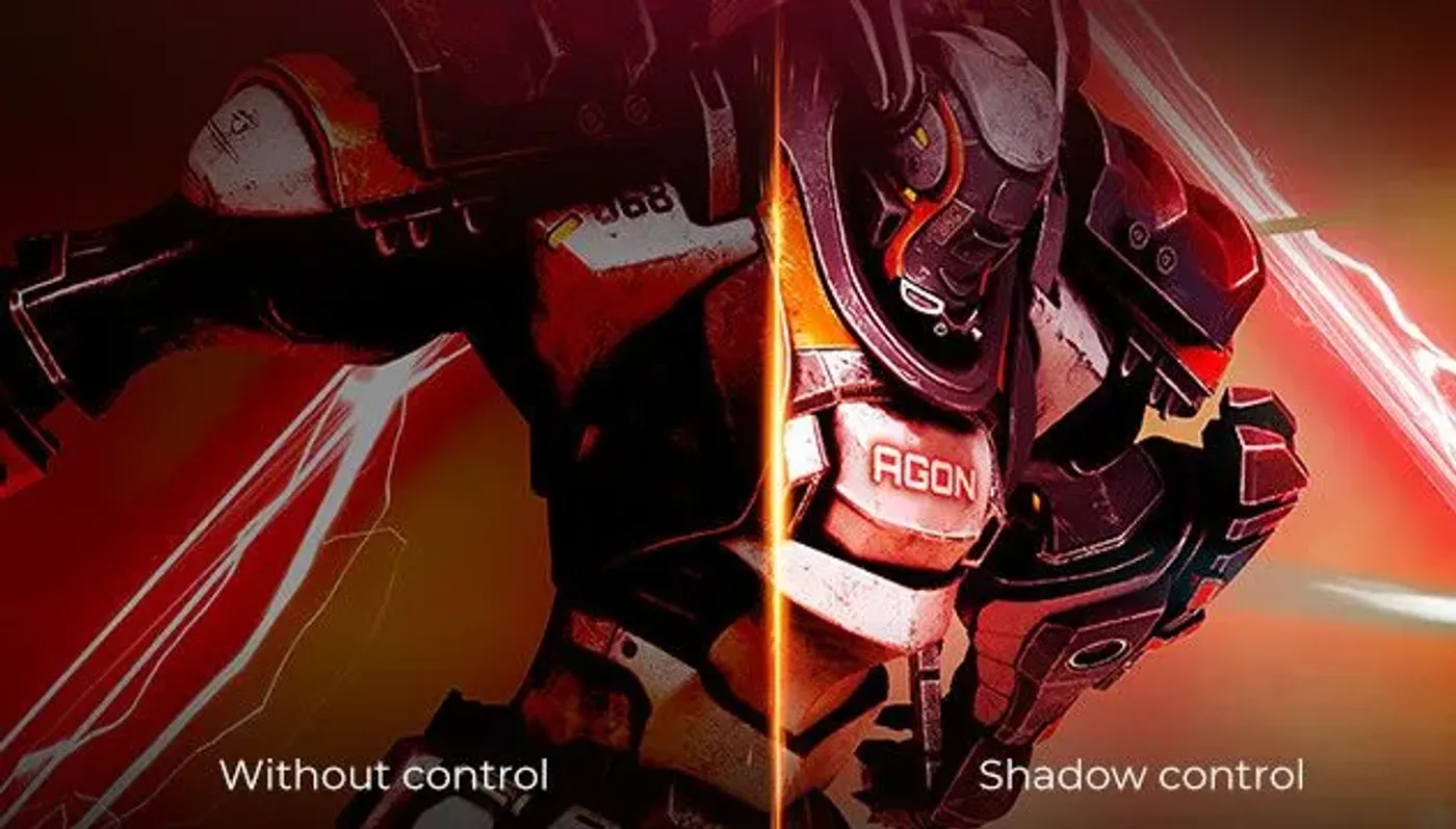 Shadow Control feature enhancing dark scene visibility in games