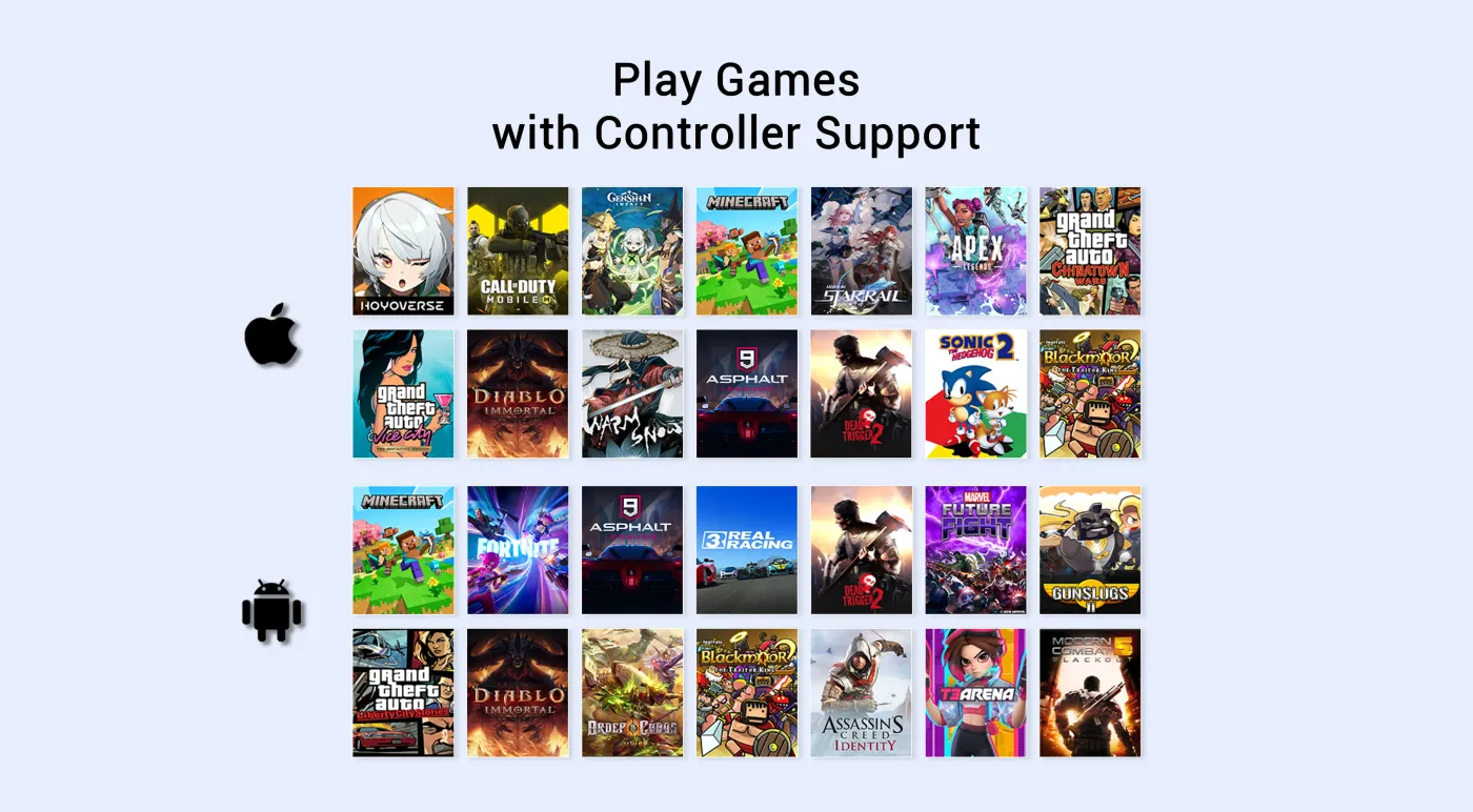 GameSir X5 Lite paired with a phone running the GameSir App