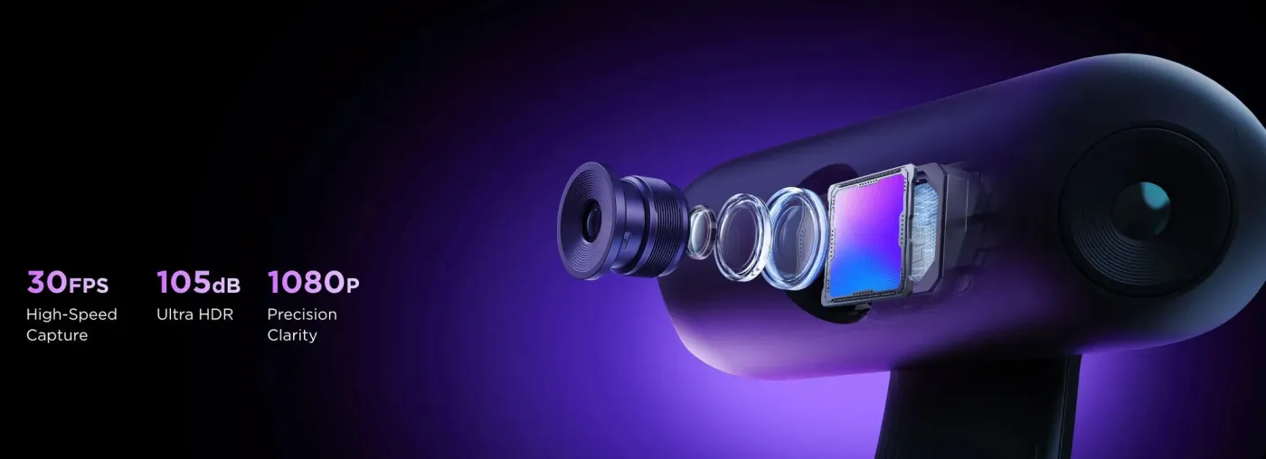 Pro-grade HDR sensor feature visual for improved colour capture
