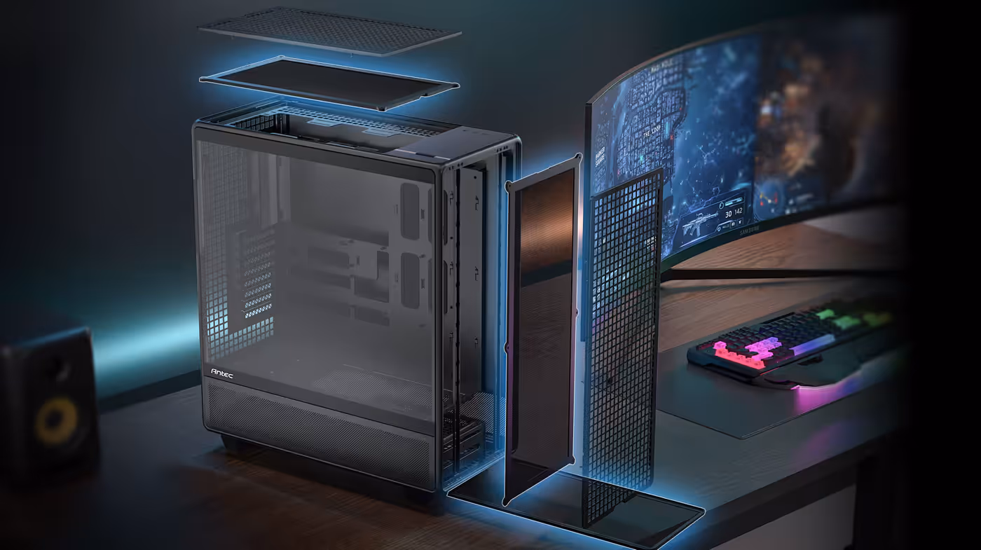 Optimized cable routing pathways designed for a clean interior build