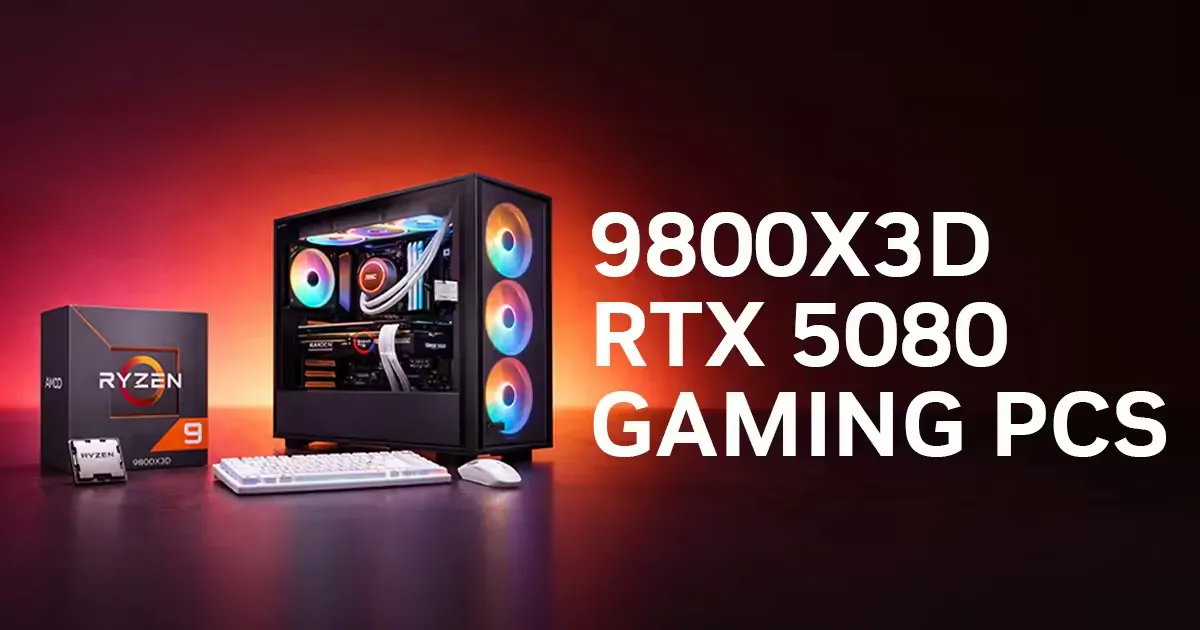 GIGABYTE GeForce RTX 5080 9800 X3D &おまけ RTX 5080 Gaming PCs - 9800X3D High Performance | Evetech