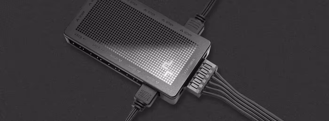 Cable routing from multiple ARGB fans into the DeepCool SC700 hub