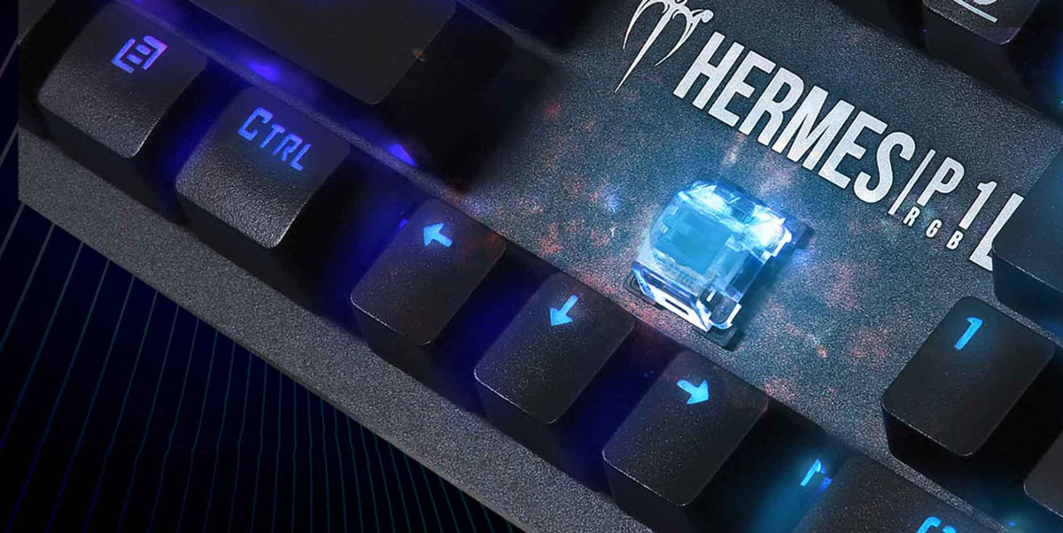 Gamdias Hermes P1B Mechanical Keyboard in Action