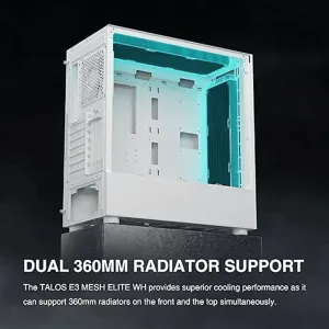 Gamdias TALOS E3 MESH Elite White Gaming Case - Open Box Sale - image 11