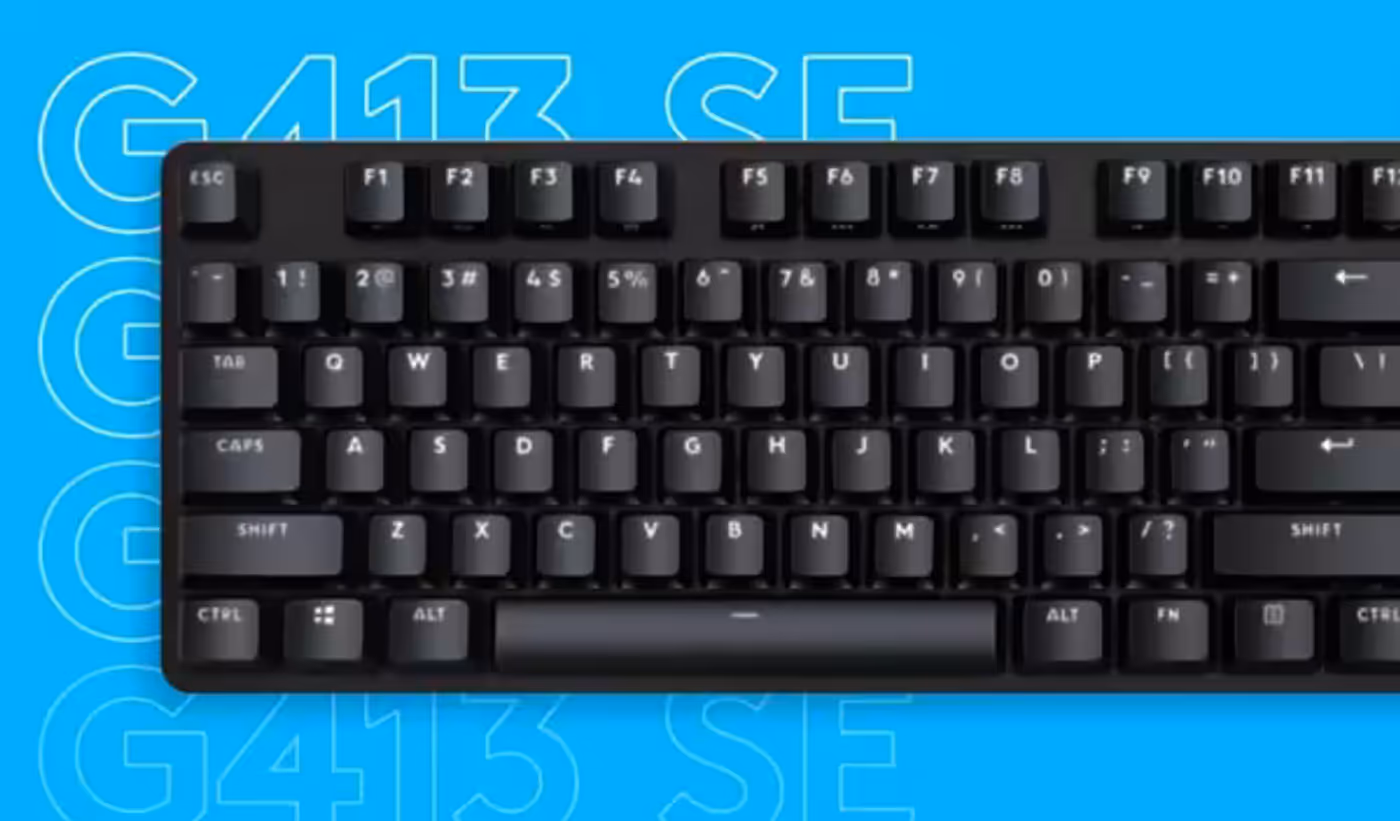 Multiple keys pressed at once on the Logitech G413 SE to show 6-key rollover