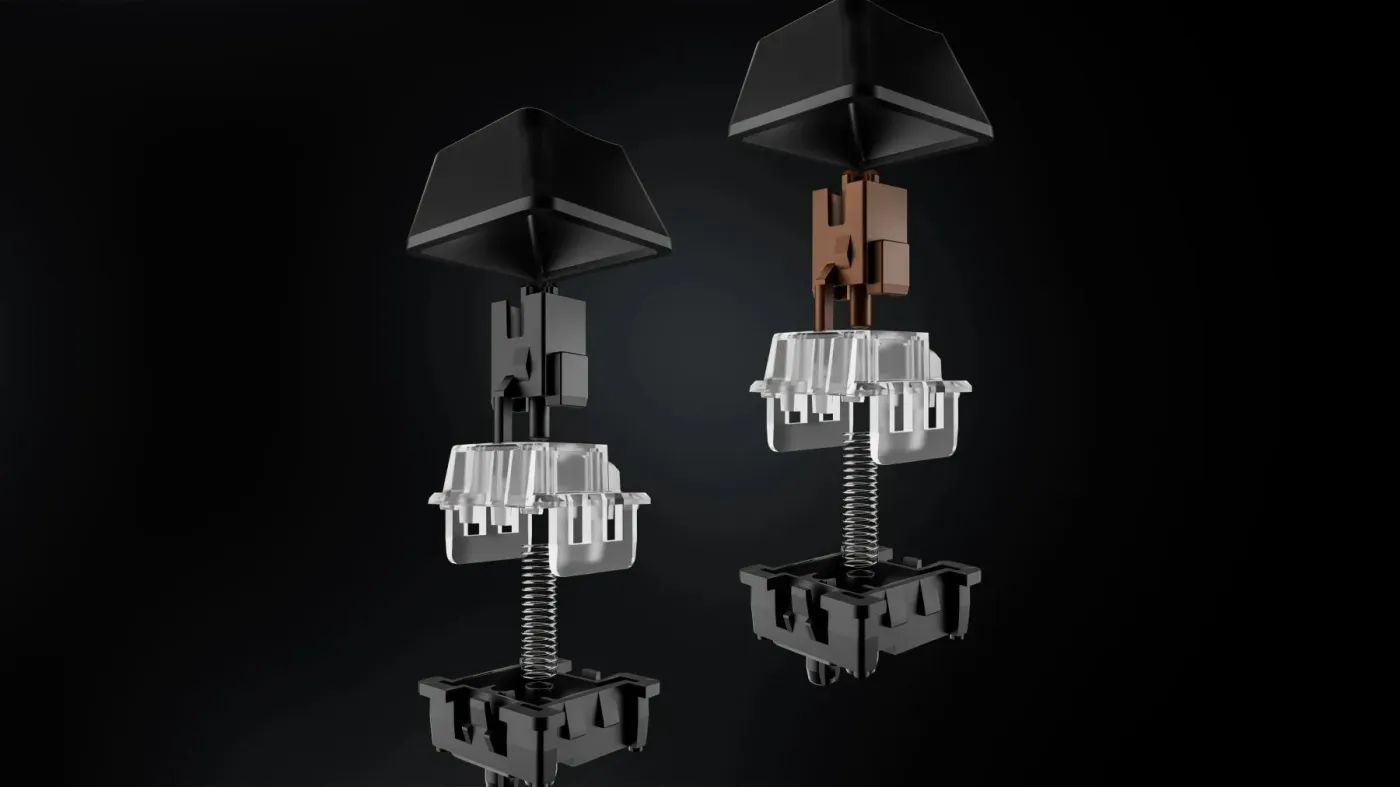 Close up of GX optical switches available for the G PRO X 60