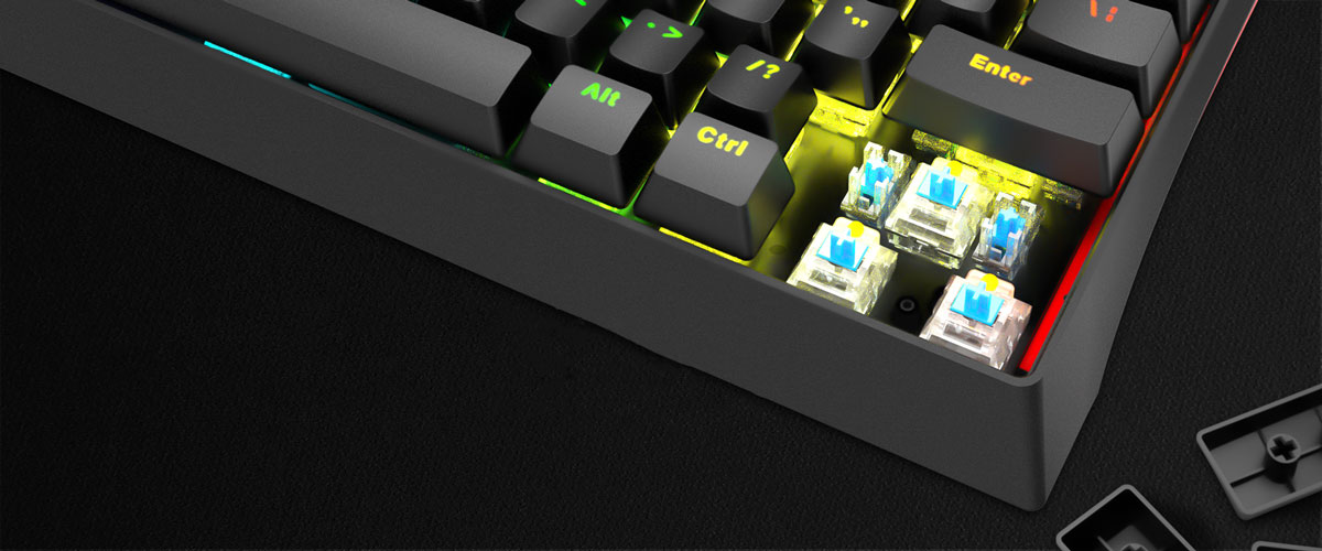 MARVO KG962 Mechanical Gaming Keyboard Blue Switches