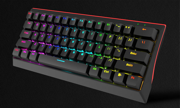 Adjustable Rainbow Backlighting of MARVO KG962 Keyboard