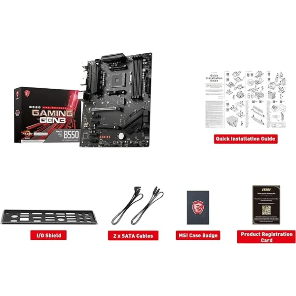 RYZEN 5 5600 B550 Gaming GEN3 Upgrade Kit - 16GB RGB 3600MHz