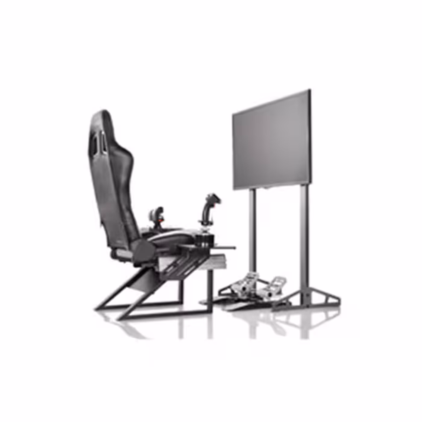 Playseat TV Stand Pro combined with the Air Force Flight Seat in a cockpit setup