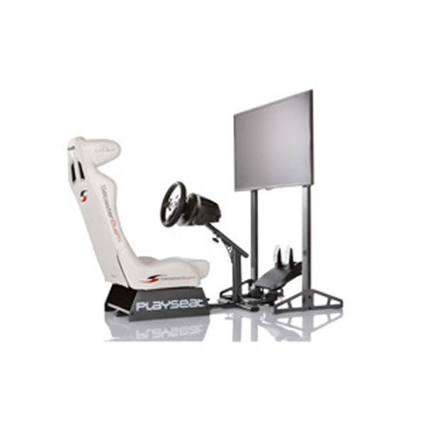 Playseat TV Stand Pro with PRO Evolution Seat for Racing Simulators Playseat TV Stand PRO supporting PRO Evolution racing seat