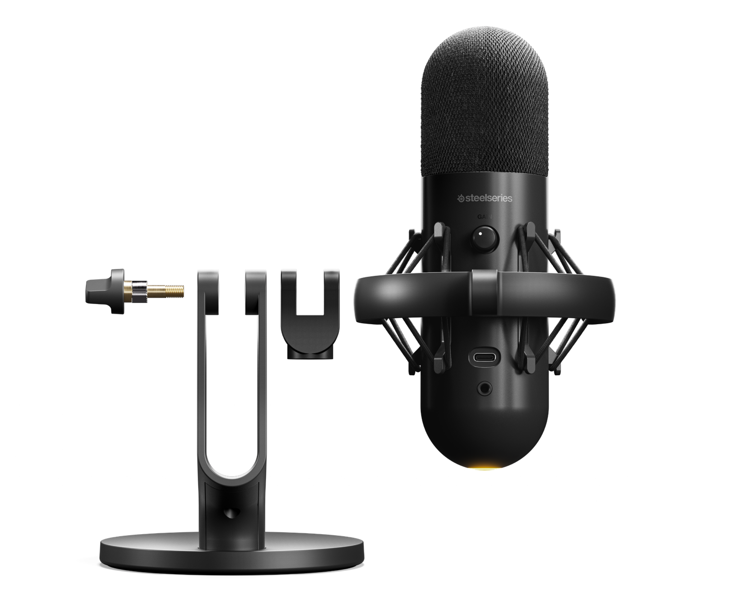 SteelSeries Alias Gaming Microphone Side View