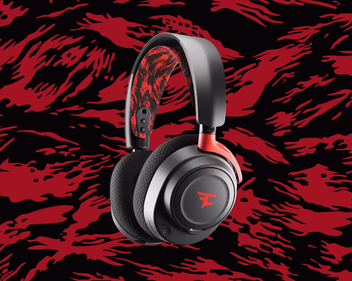 SteelSeries Arctis Nova 7 Wireless FaZe Clan Edition gaming headset shown in full