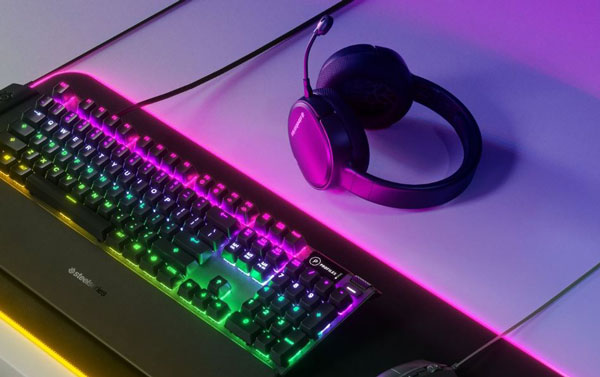Steelseries Arctis 1 Wireless Gaming Headset for PlayStation displayed on a table