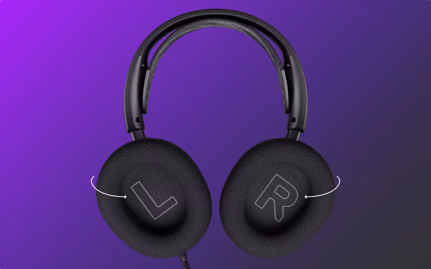 AirWeave memory foam ear cushion on a rotatable Arctis Nova 1 earcup