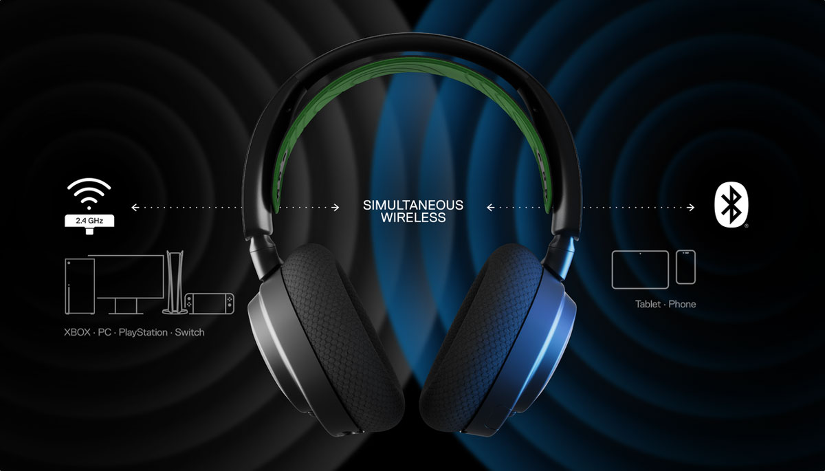 SteelSeries Arctis Nova 7X Wireless Headset — 2.4GHz + Bluetooth