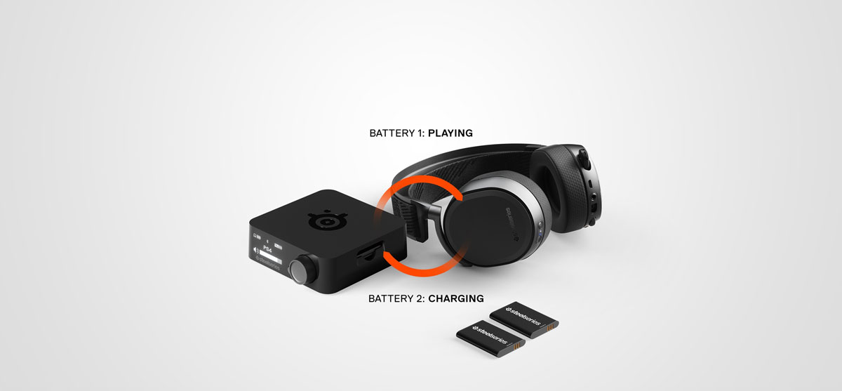 Dual-Battery System of Steelseries Arctis Pro