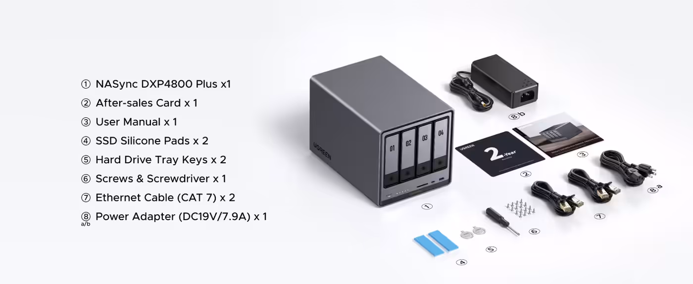 UGOS Pro settings screen with the interface language selection open