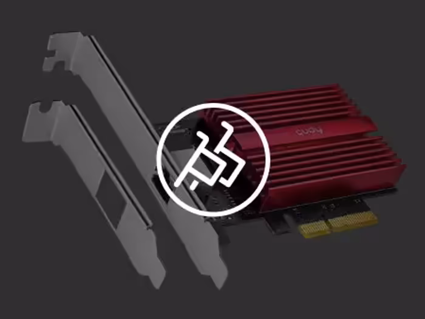 Includes standard and low-profile brackets for tower, low-profile and rack servers