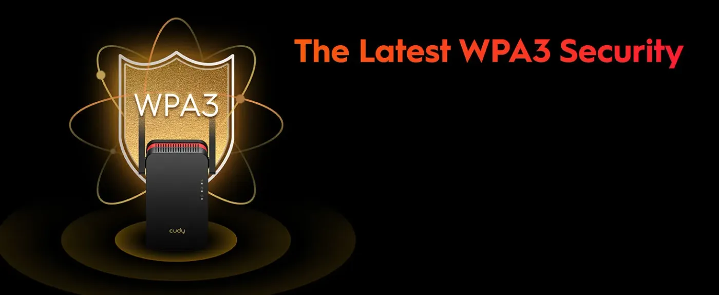 Wireless security illustration highlighting WPA3 encryption benefits