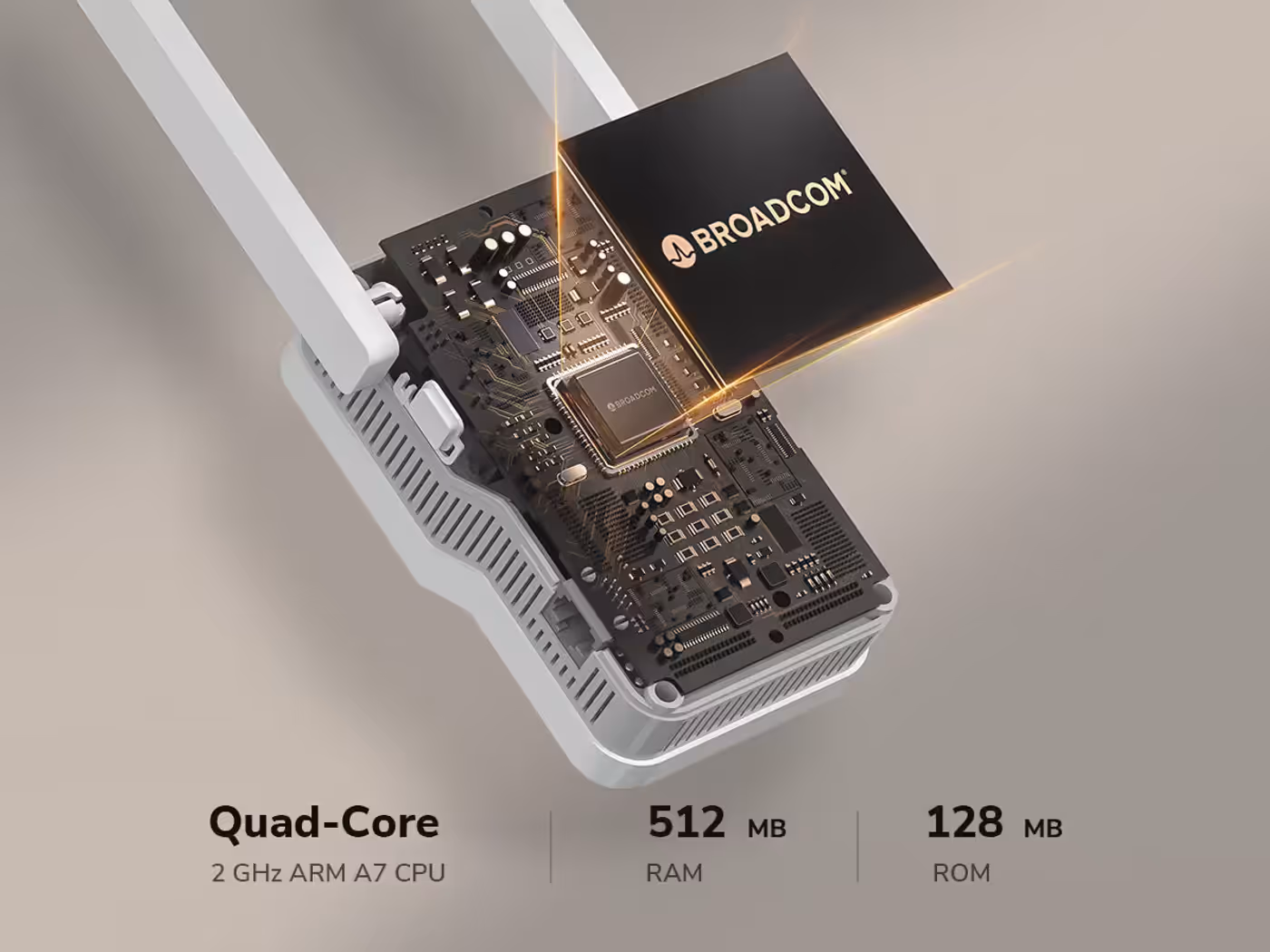 Cudy RE3600 showcasing advanced Wi-Fi 7 processing capabilities