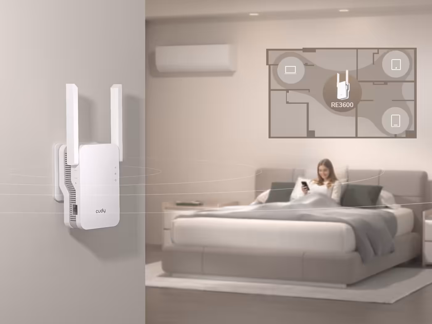Beamforming and external antennas improving Wi-Fi signal coverage