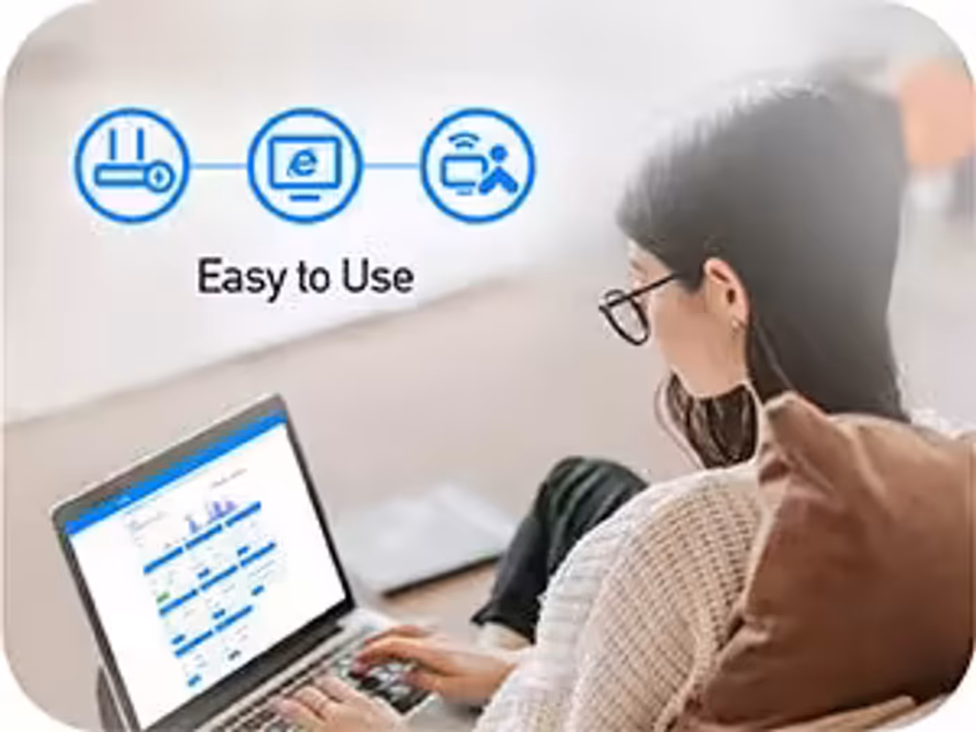 Network status panel for quick setup and system overview
