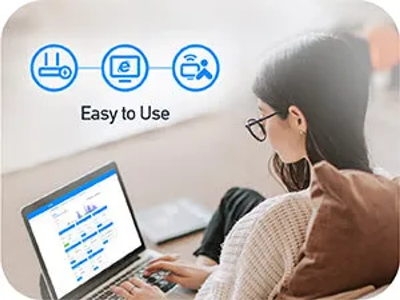 Network status panel for quick setup and system overview