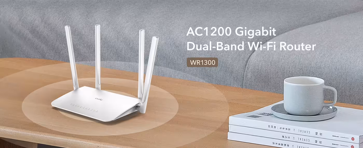 High-speed router image representing strong signal and low latency
