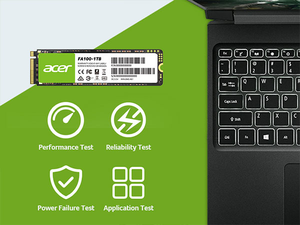 ACER FA100 2TB NVMe SSD - High-Speed Storage for Gaming