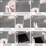 Acrylic Figurines Display Box 20x15x25 cm - Tool-Free Assembly - image 5