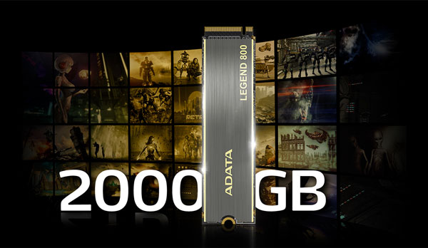 ADATA Legend 800 2TB NVMe SSD PCIe Gen4 M.2 2280 | Evetech