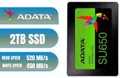 ADATA SU650 2TB 2.5" SATA SSD — 520/450 MB/s - image 1