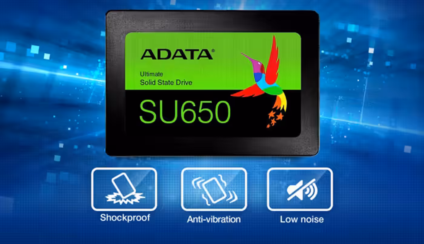 Durability and shock resistance features of the ADATA SU650 SSD