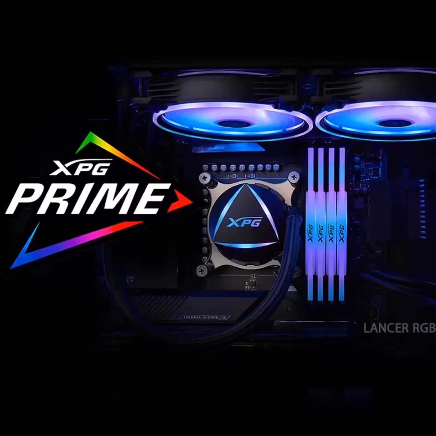 User designing a personalized RGB light ecosystem using XPG Prime