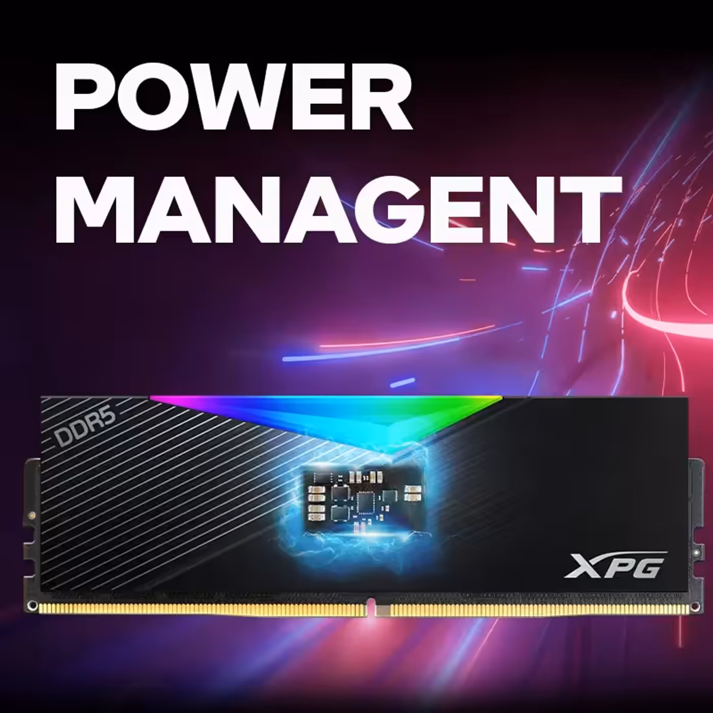 DDR5 memory module featuring integrated PMIC for power efficiency