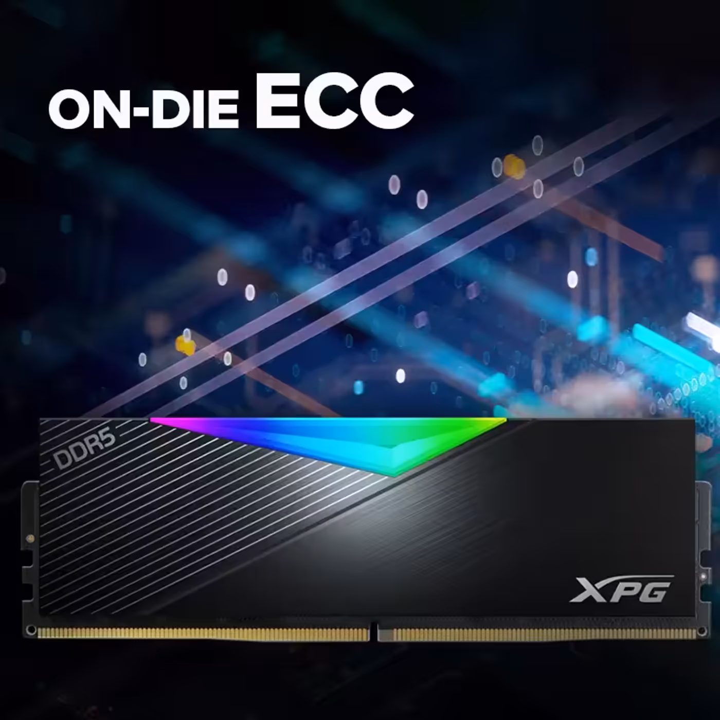Reliable DDR5 RAM module featuring advanced On-Die Error Correcting Code technology