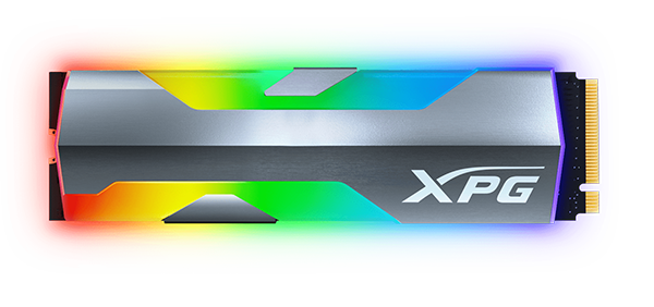 Front view of ADATA XPG SPECTRIX S20G 1TB M.2 SSD