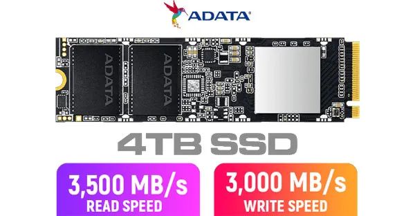 ADATA XPG SX8100 4TB M.2 SSD - High-Speed Storage Solution ADATA XPG SX8100 4TB M.2 SSD - High-Speed Storage Solution