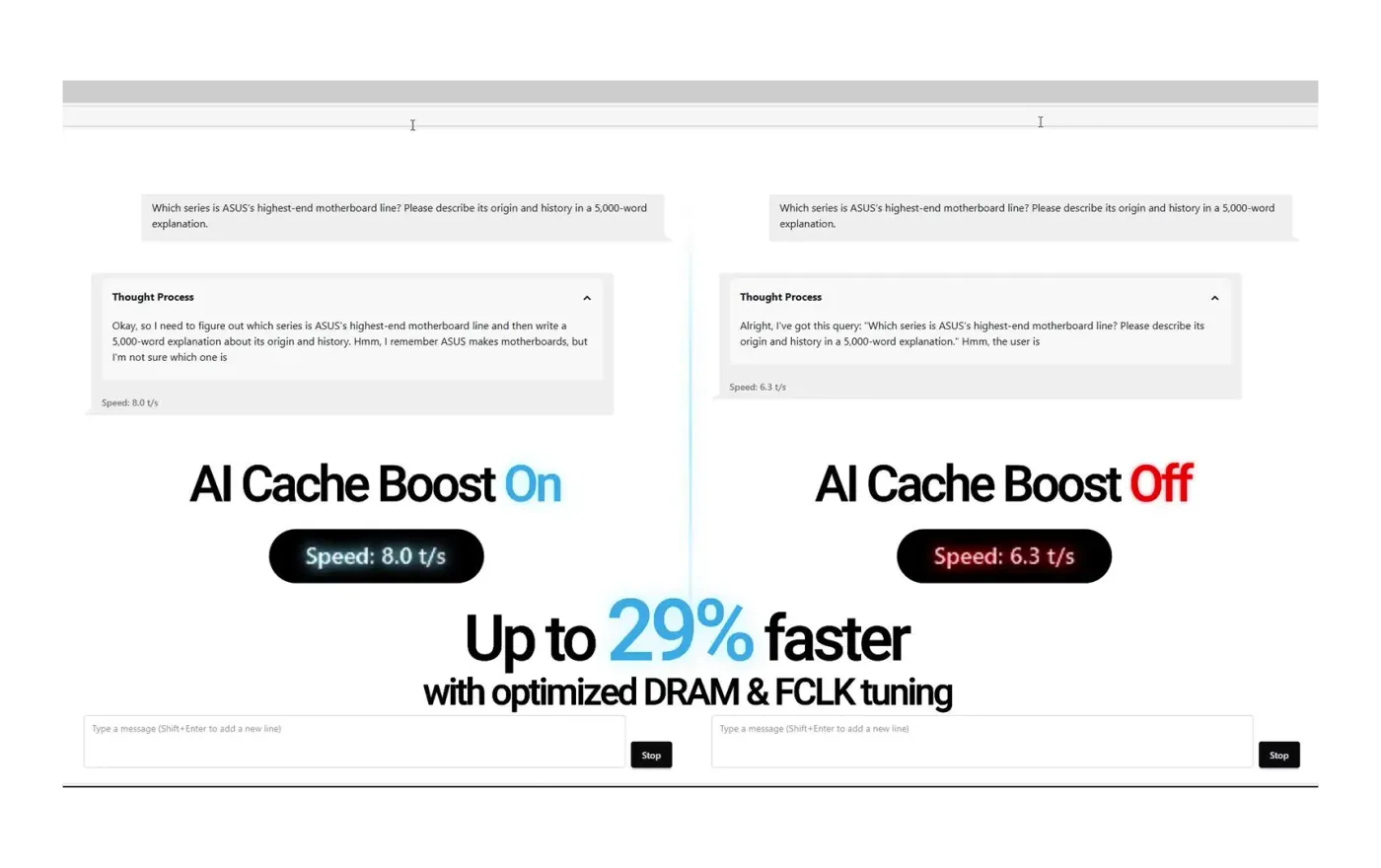 AI CACHE BOOST UI